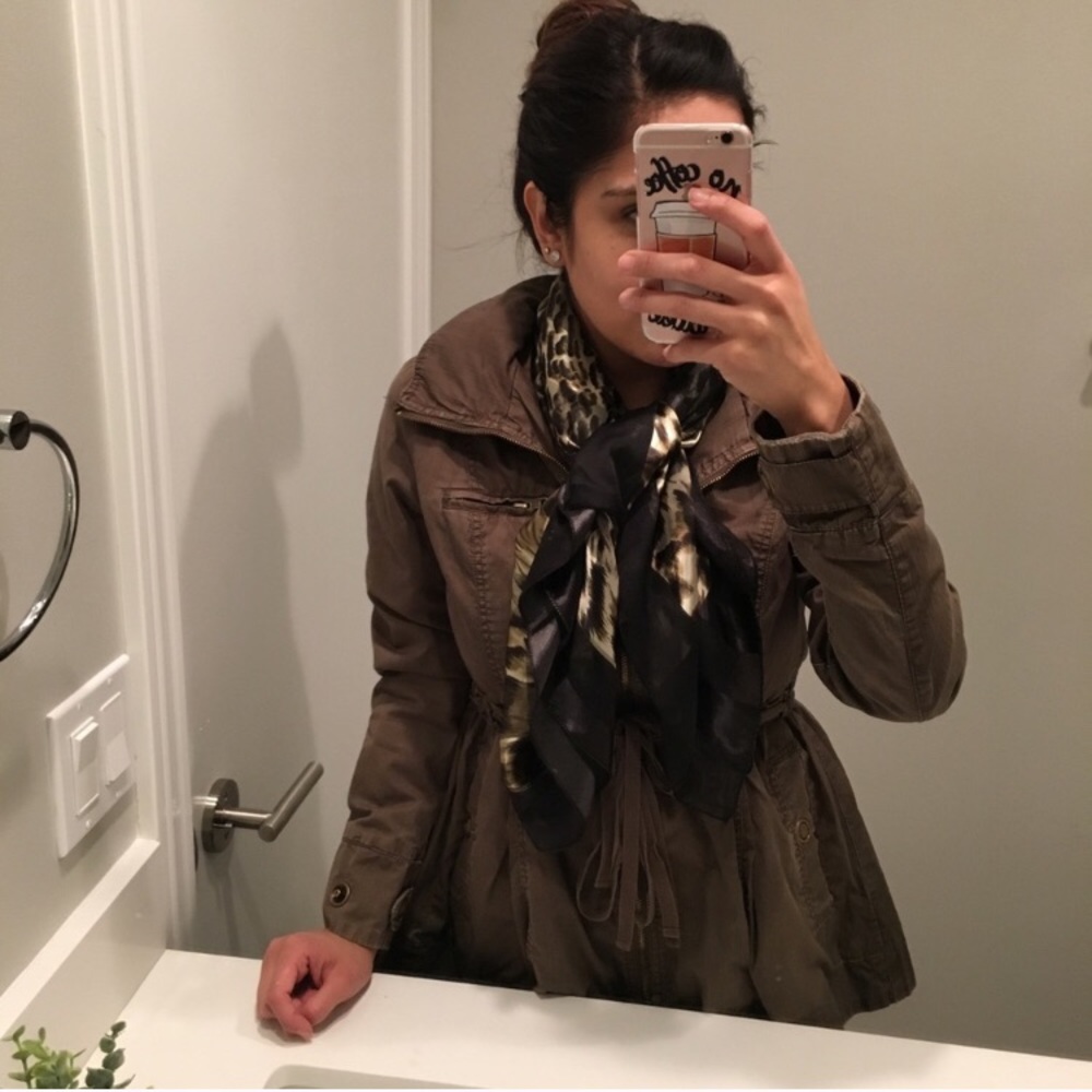Large Leopard Print Scarf